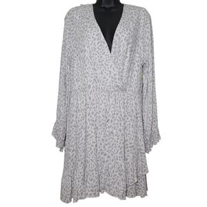 Altar'd State Gray Patterned Dress Size L